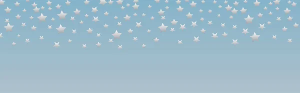 全景蓝底银星 — 图库矢量图片
