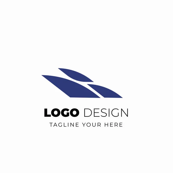 Icono Vectorial Plantilla Logotipo Empresa Diseño Ilustración Sobre Fondo Blanco — Vector de stock