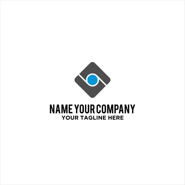 Design Logotipo Empresa Criativa Isolado Fundo Branco —  Vetores de Stock
