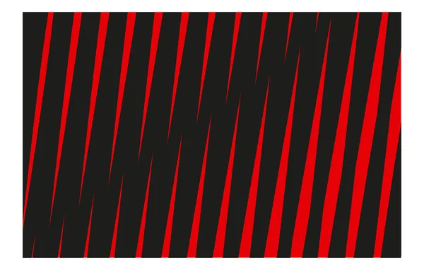 Een Vectorillustratie Van Geometrische Rode Lijnen Een Zwarte Achtergrond — Stockvector