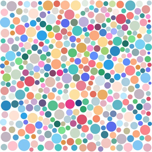 Illustration Circles Different Size Colors Isolated White Background — Stock Vector
