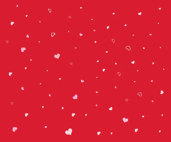 かわいい手描きの心のシームレスなパターン バレンタインデーのための素晴らしい — ストックベクタ