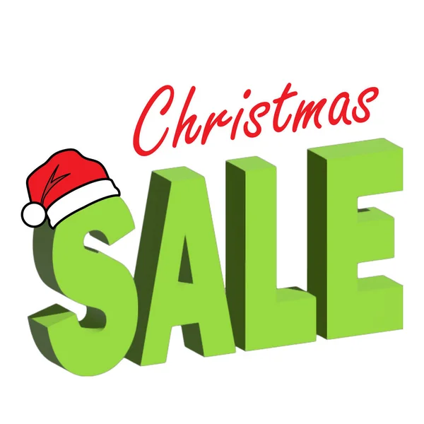 Christmas Sale Icon Isolated White Background — Stock Vector