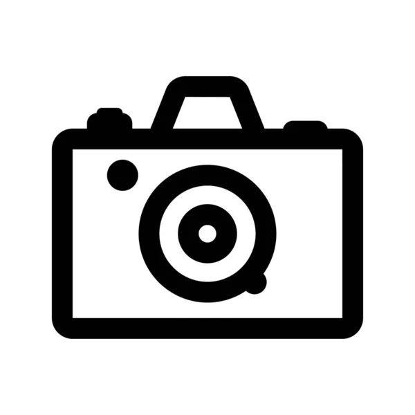 白い背景に隔離されたポケットカメラの技術アイコンのベクトルイラスト — ストックベクタ