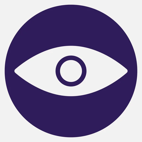 Ein Augensymbol Blauen Kreis — Stockvektor