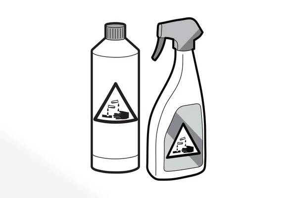 Icon Cleaning Supplies Spray — Stock Vector