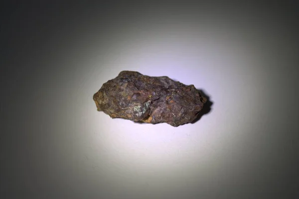 Ganze Pallasit Meteoriten Ursprüngliche Kruste — Stockfoto