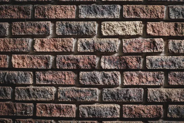Närbild Texturerad Tegelvägg Perfekt För Bakgrund — Stockfoto