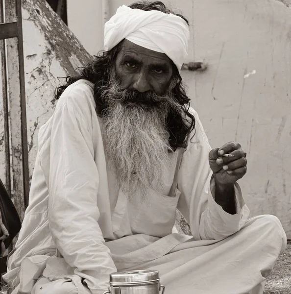 Niezidentyfikowany Portret Sadhusa Rishikesh Indiach — Zdjęcie stockowe