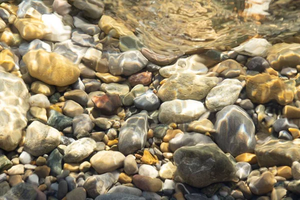 Eine Nahaufnahme Von Felsen Unter Wasser — Stockfoto
