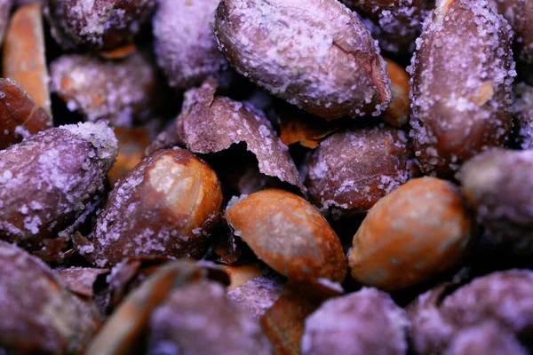 Closeup Peanuts Dirty Peel — Stock Photo, Image