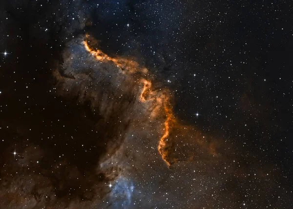Μια Εκπληκτική Θέα Του Σχηματισμού Cygnus Wall Star Αστρονομική Ταπετσαρία — Φωτογραφία Αρχείου