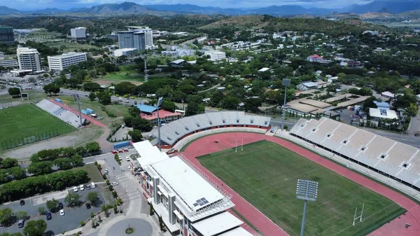 Luftaufnahme Eines Stadions Der Stadt — Stockfoto