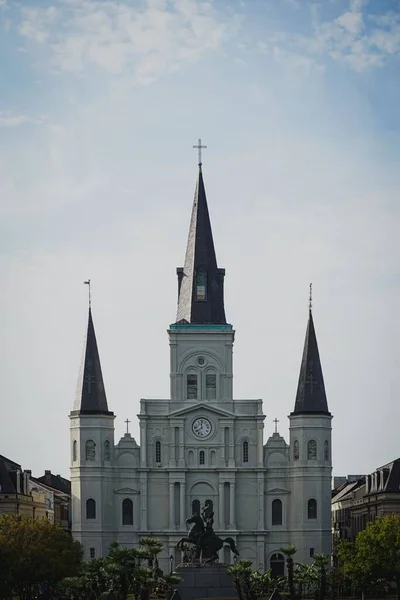 Vertical Shot Louis Cathedral New Orleans — Stock Photo, Image
