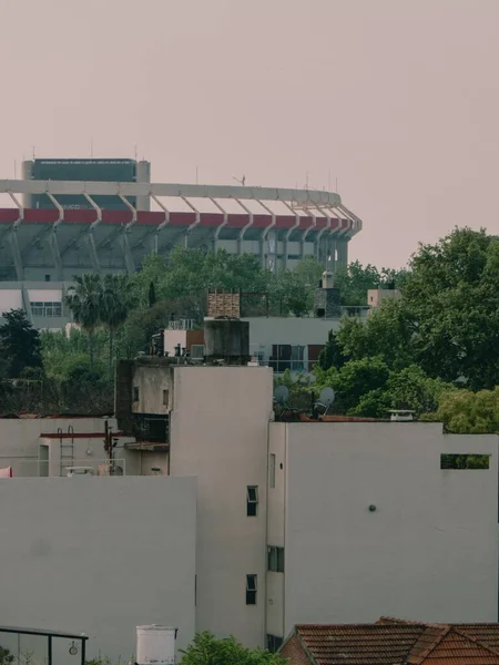 Colpo Verticale Dello Stadio Monumentale Della Squadra Calcio River Plate — Foto Stock