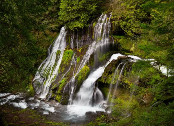 Ein Schöner Wasserfall Pazifischen Nordwesten — Stockfoto