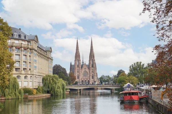 Widok Katedrę Pawła Strasburgu Francja — Zdjęcie stockowe