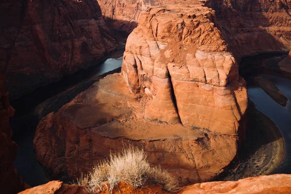 Close Uma Curva Ferradura Grand Canyon National Park Arizona Estados — Fotografia de Stock