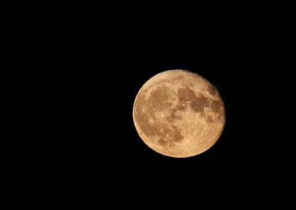 Vue Panoramique Une Pleine Lune Sur Ciel Noir Dessus Moos — Photo