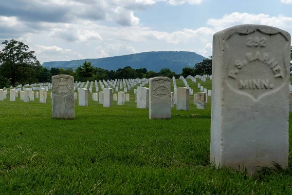 National Cemetery Georgia Lookout Mountain Background — Stock Photo, Image