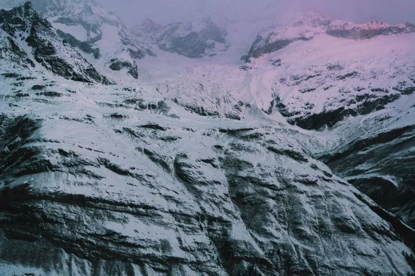 Маттерхорн Является Одной Самых Культовых Вершин Альпах Выстрелы Сделаны Холодным — стоковое фото
