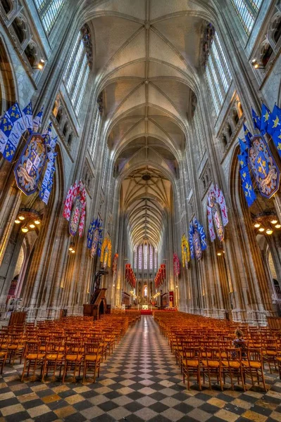 フランスのオルレアン大聖堂の美しいインテリアの垂直ショット — ストック写真