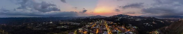 Panorama Ciudad Atardecer — Foto de Stock