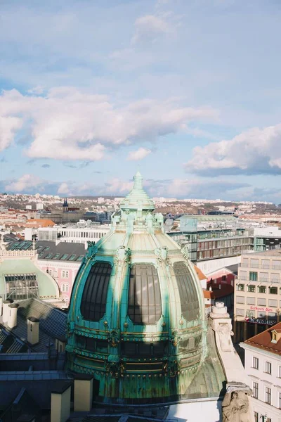Plan Vertical Magnifique Paysage Urbain Prague Avec Une Architecture Traditionnelle — Photo