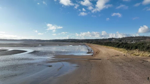 イギリスのウェールズに位置するGowerビーチの海岸の景色 — ストック写真