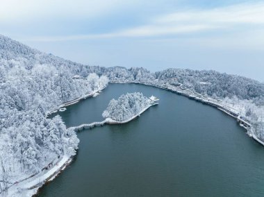 Lushan Dağı, uçurumları, bulutlar ve şelaleler denizi ile ünlüdür ve bu dağ manzarayı, dini, eğitimi ve kültürünü birleştirir..