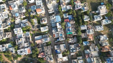 Şehirdeki binaların en üst görüntüsü