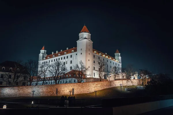 Castle Night Bratislava Slovakia — Stock Photo, Image