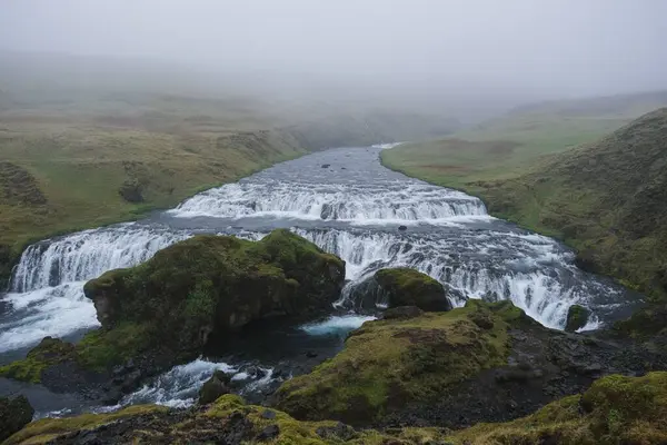 Beautiful Natural View Gullfoss River Stream Iceland — Stock Photo, Image