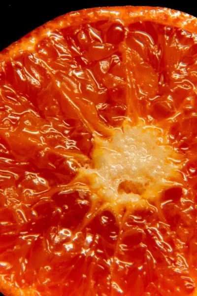 カットオレンジのマクロショット — ストック写真