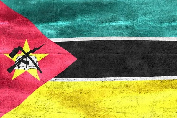 Прапор Мозамбіку Реалістичний Махаючий Прапор — стокове фото