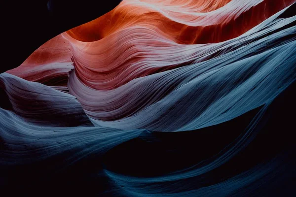 Widok Żywych Kolorów Piaskowca Skalnego Kanionie Szczelinowym — Zdjęcie stockowe