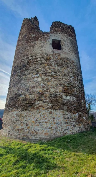 Tiro Vertical Torre Vrdnick Localizado Zona Rural Sérvia — Fotografia de Stock