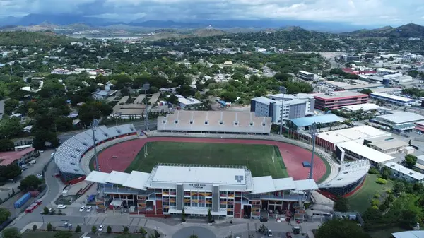 Luftaufnahme Eines Stadions Der Stadt — Stockfoto