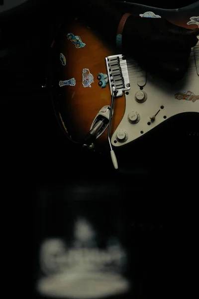 エレキギターのクローズアップ — ストック写真