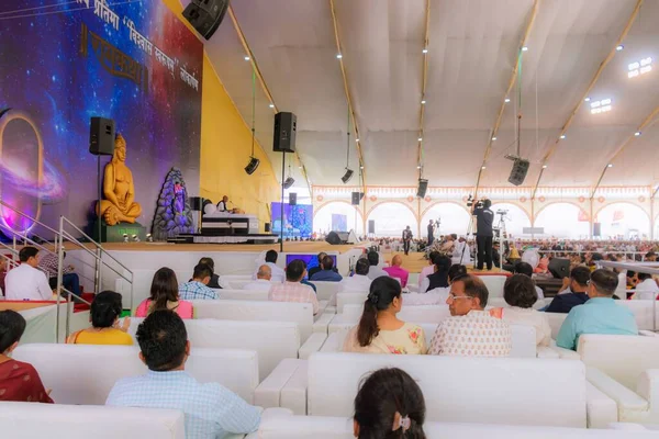 stock image A group of people at a religious event