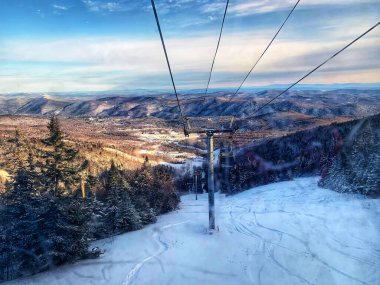 Light and shadow, Killington Ski Resort, Vermont, New England clipart