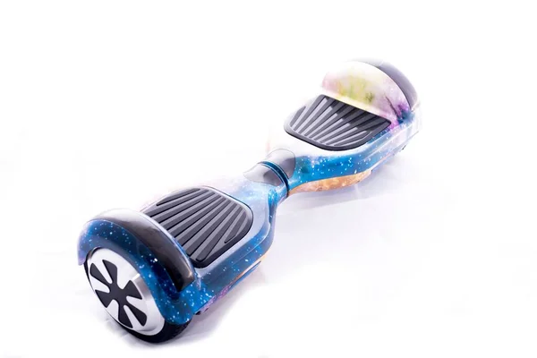 stock image A closeup of a colorful hoverboard isolated on a white background