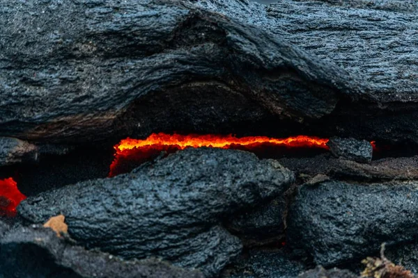 アイスランドでのゲリンダダール噴火の選択 — ストック写真