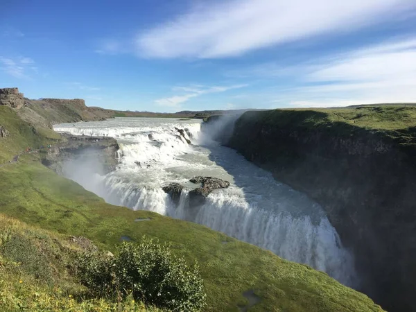 Gullfoss瀑布金圆冰岛 — 图库照片