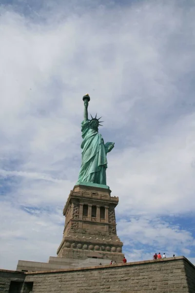 Cidade Nova York Estátua Liberdade Monumento Atração — Fotografia de Stock