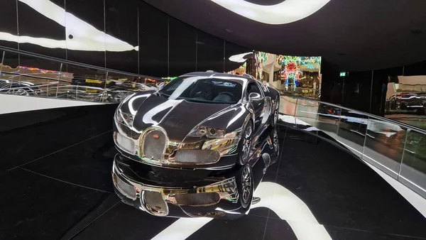 Bugatti Veyron Chrom Autostadt Wolfsburg — стокове фото