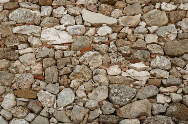 Uma Parede Pedra Textura Fundo Espanha Provinze Valencia Cidade Denia — Fotografia de Stock
