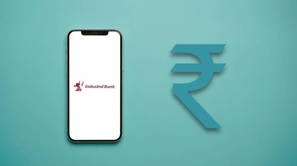 Indusind Bank Limited Mobile Phone Screen — Stock Photo, Image
