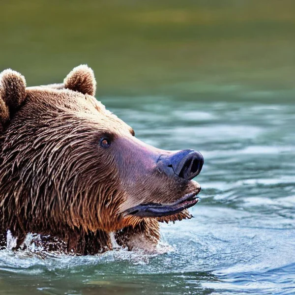 Selective Bear Water — Stock Photo, Image