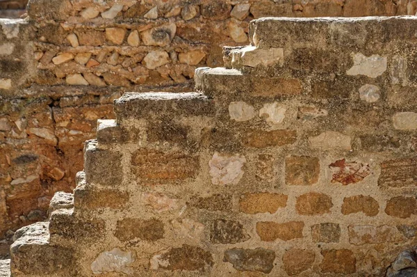 Fondo Textura Muro Piedra España Provincia Valencia Ciudad Denia —  Fotos de Stock